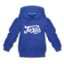 Texas Youth Hoodie - Hand Lettered Youth Texas Hooded Sweatshirt - royal blue