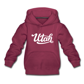 Utah Youth Hoodie - Hand Lettered Youth Utah Hooded Sweatshirt