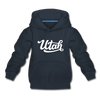 Utah Youth Hoodie - Hand Lettered Youth Utah Hooded Sweatshirt