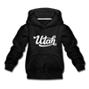 Utah Youth Hoodie - Hand Lettered Youth Utah Hooded Sweatshirt