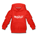 Maryland Youth Hoodie - Hand Lettered Youth Maryland Hooded Sweatshirt - red
