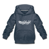 Maryland Youth Hoodie - Hand Lettered Youth Maryland Hooded Sweatshirt - heather denim
