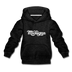 Michigan Youth Hoodie - Hand Lettered Youth Michigan Hooded Sweatshirt - charcoal gray