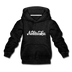 Nebraska Youth Hoodie - Hand Lettered Youth Nebraska Hooded Sweatshirt - charcoal gray