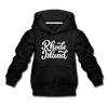 Rhode Island Youth Hoodie - Hand Lettered Youth Rhode Island Hooded Sweatshirt - charcoal gray