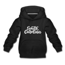 South Carolina Youth Hoodie - Hand Lettered Youth South Carolina Hooded Sweatshirt - black