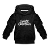 South Carolina Youth Hoodie - Hand Lettered Youth South Carolina Hooded Sweatshirt - charcoal gray