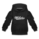 Oklahoma Youth Hoodie - Hand Lettered Youth Oklahoma Hooded Sweatshirt - black