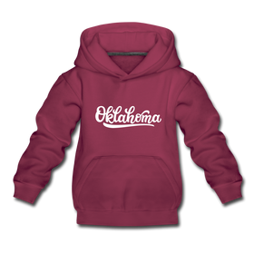 Oklahoma Youth Hoodie - Hand Lettered Youth Oklahoma Hooded Sweatshirt