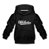 Oklahoma Youth Hoodie - Hand Lettered Youth Oklahoma Hooded Sweatshirt - charcoal gray