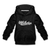 Oklahoma Youth Hoodie - Hand Lettered Youth Oklahoma Hooded Sweatshirt - charcoal gray