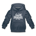 South Dakota Youth Hoodie - Hand Lettered Youth South Dakota Hooded Sweatshirt - heather denim