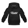 Vermont Youth Hoodie - Hand Lettered Youth Vermont Hooded Sweatshirt - black
