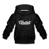Vermont Youth Hoodie - Hand Lettered Youth Vermont Hooded Sweatshirt - charcoal gray