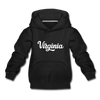 Virginia Youth Hoodie - Hand Lettered Youth Virginia Hooded Sweatshirt