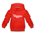 Virginia Youth Hoodie - Hand Lettered Youth Virginia Hooded Sweatshirt - red