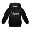 Virginia Youth Hoodie - Hand Lettered Youth Virginia Hooded Sweatshirt