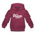 Oregon Youth Hoodie - Hand Lettered Youth Oregon Hooded Sweatshirt - burgundy