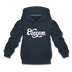 Oregon Youth Hoodie - Hand Lettered Youth Oregon Hooded Sweatshirt - navy