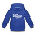 Oregon Youth Hoodie - Hand Lettered Youth Oregon Hooded Sweatshirt - royal blue
