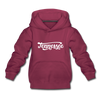 Tennessee Youth Hoodie - Hand Lettered Youth Tennessee Hooded Sweatshirt - burgundy