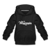 Wisconsin Youth Hoodie - Hand Lettered Youth Wisconsin Hooded Sweatshirt - black