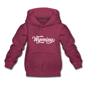 Wyoming Youth Hoodie - Hand Lettered Youth Wyoming Hooded Sweatshirt