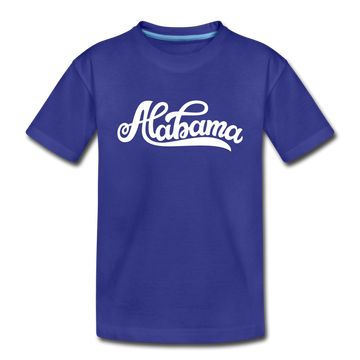 Alabama Toddler T-Shirt - Hand Lettered Alabama Toddler Tee - royal blue