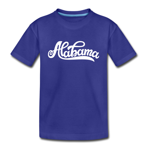 Alabama Toddler T-Shirt - Hand Lettered Alabama Toddler Tee - royal blue
