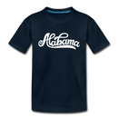 Alabama Toddler T-Shirt - Hand Lettered Alabama Toddler Tee - deep navy