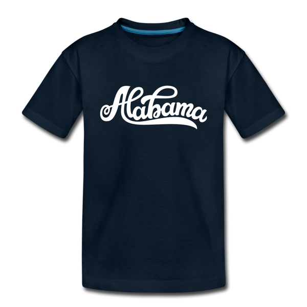 Alabama Toddler T-Shirt - Hand Lettered Alabama Toddler Tee - deep navy