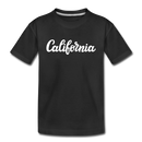 California Toddler T-Shirt - Hand Lettered California Toddler Tee - black