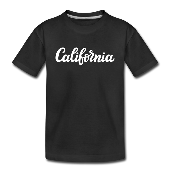 California Toddler T-Shirt - Hand Lettered California Toddler Tee - black