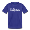 California Toddler T-Shirt - Hand Lettered California Toddler Tee - royal blue