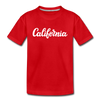 California Toddler T-Shirt - Hand Lettered California Toddler Tee - red