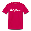 California Toddler T-Shirt - Hand Lettered California Toddler Tee - dark pink