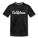 California Toddler T-Shirt - Hand Lettered California Toddler Tee - charcoal gray