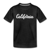 California Toddler T-Shirt - Hand Lettered California Toddler Tee - charcoal gray