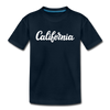 California Toddler T-Shirt - Hand Lettered California Toddler Tee - deep navy