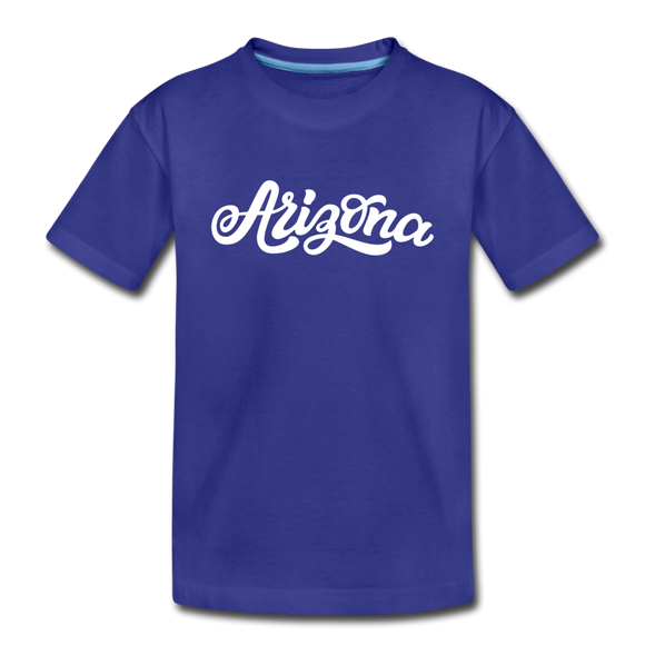 Arizona Toddler T-Shirt - Hand Lettered Arizona Toddler Tee - royal blue