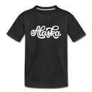 Alaska Toddler T-Shirt - Hand Lettered Alaska Toddler Tee - black