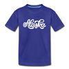 Alaska Toddler T-Shirt - Hand Lettered Alaska Toddler Tee - royal blue