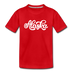 Alaska Toddler T-Shirt - Hand Lettered Alaska Toddler Tee - red