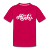 Alaska Toddler T-Shirt - Hand Lettered Alaska Toddler Tee - dark pink