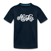 Alaska Toddler T-Shirt - Hand Lettered Alaska Toddler Tee - deep navy