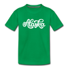 Alaska Toddler T-Shirt - Hand Lettered Alaska Toddler Tee - kelly green