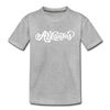 Arkansas Toddler T-Shirt - Hand Lettered Arkansas Toddler Tee - heather gray