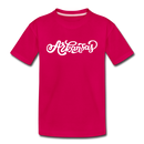 Arkansas Toddler T-Shirt - Hand Lettered Arkansas Toddler Tee - dark pink