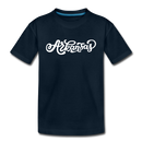 Arkansas Toddler T-Shirt - Hand Lettered Arkansas Toddler Tee - deep navy