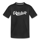 Connecticut Toddler T-Shirt - Hand Lettered Connecticut Toddler Tee - black